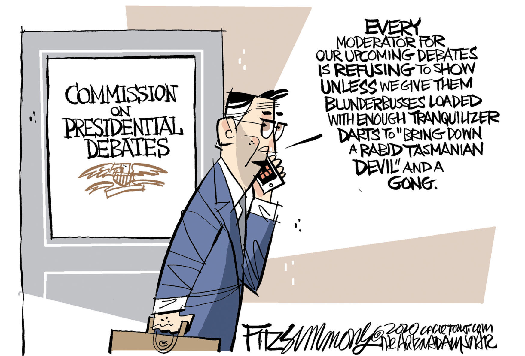 Daily Fitz Cartoon: Moderator demands